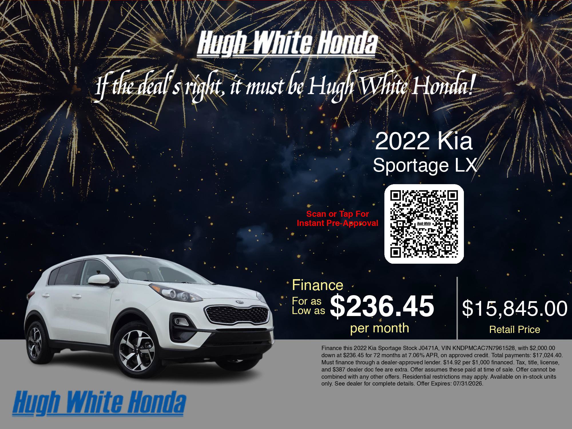 Used 2022 Kia Sportage LX AWD/4WD image 3