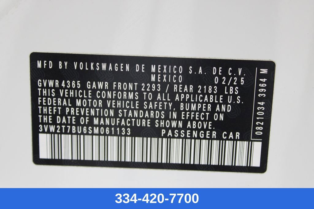 Certified 2025 Volkswagen Jetta GLI Autobahn w/ GLI Black Package image 30