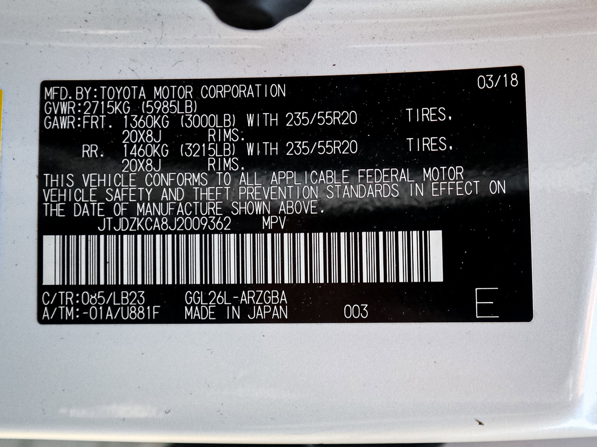 Used 2018 Lexus RX 350L image 35