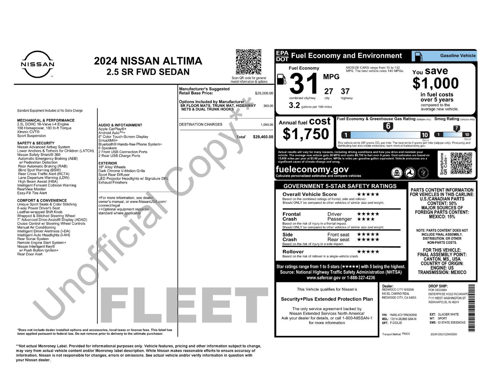 Used 2024 Nissan Altima 2.5 SR FWD image 36