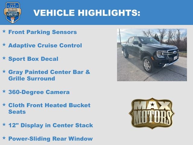 New 2025 Ford Ranger XLT w/ Equipment Group 301A High image 16