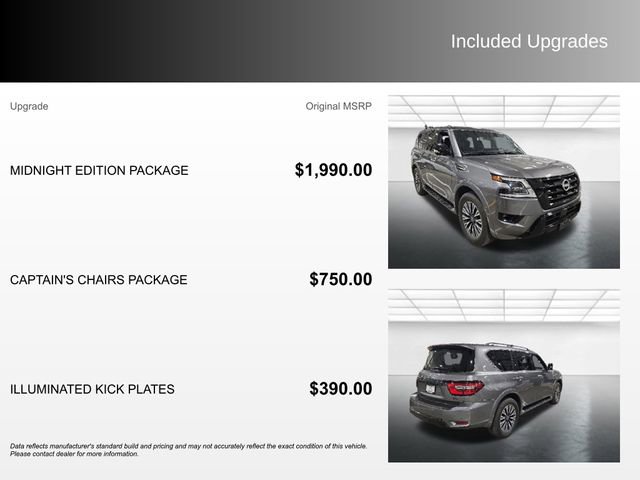 Used 2024 Nissan Armada SL w/ Midnight Edition Package AWD/4WD image 4