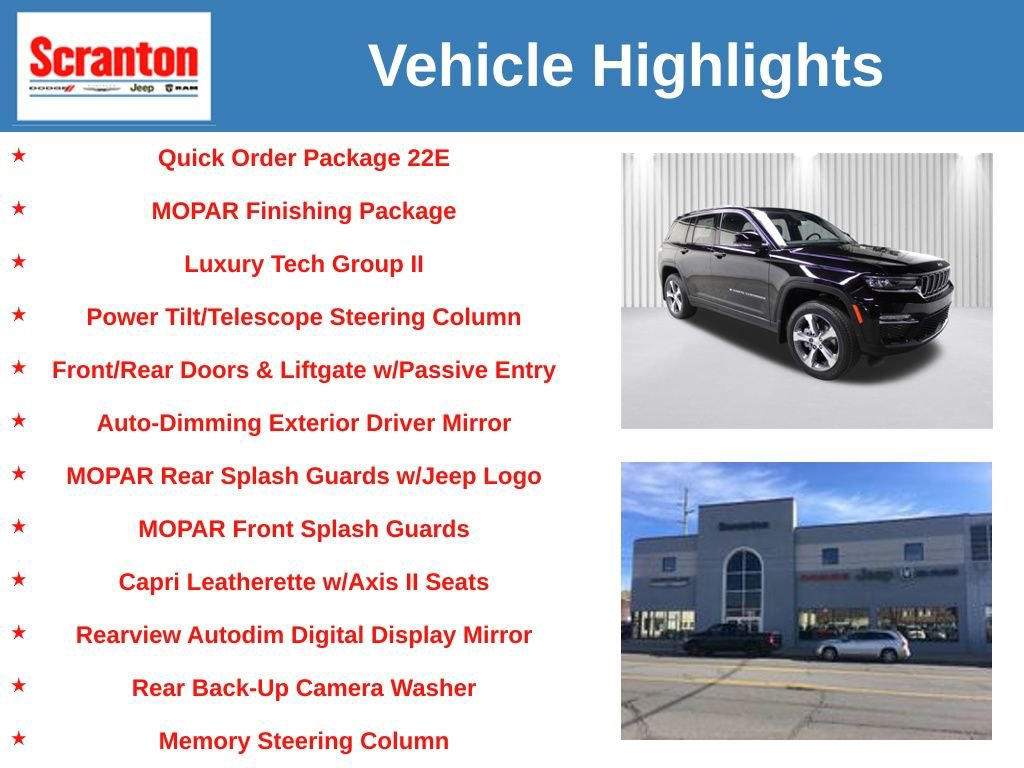 New 2025 Jeep Grand Cherokee Limited w/ Luxury Tech Group II image 6