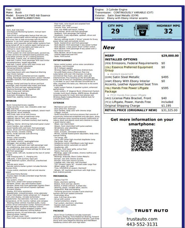 Used 2022 Buick Encore GX Essence FWD image 3