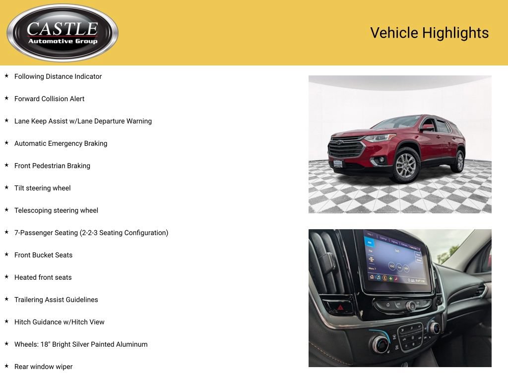 Used 2020 Chevrolet Traverse LT w/ Driver Confidence II Package AWD/4WD image 7