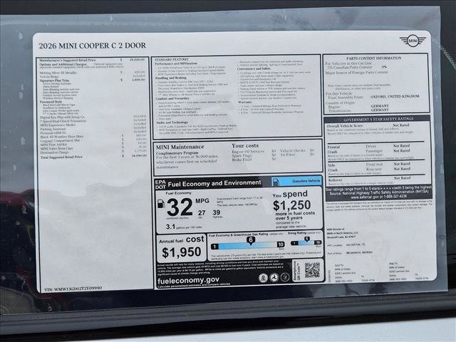 Used 2026 MINI Cooper 2-Door Hardtop FWD image 17