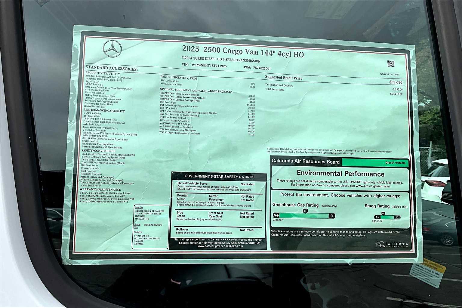 New 2025 Mercedes-Benz Sprinter 2500 image 18