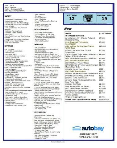 Used 2018 Bentley Bentayga Onyx Edition image 7