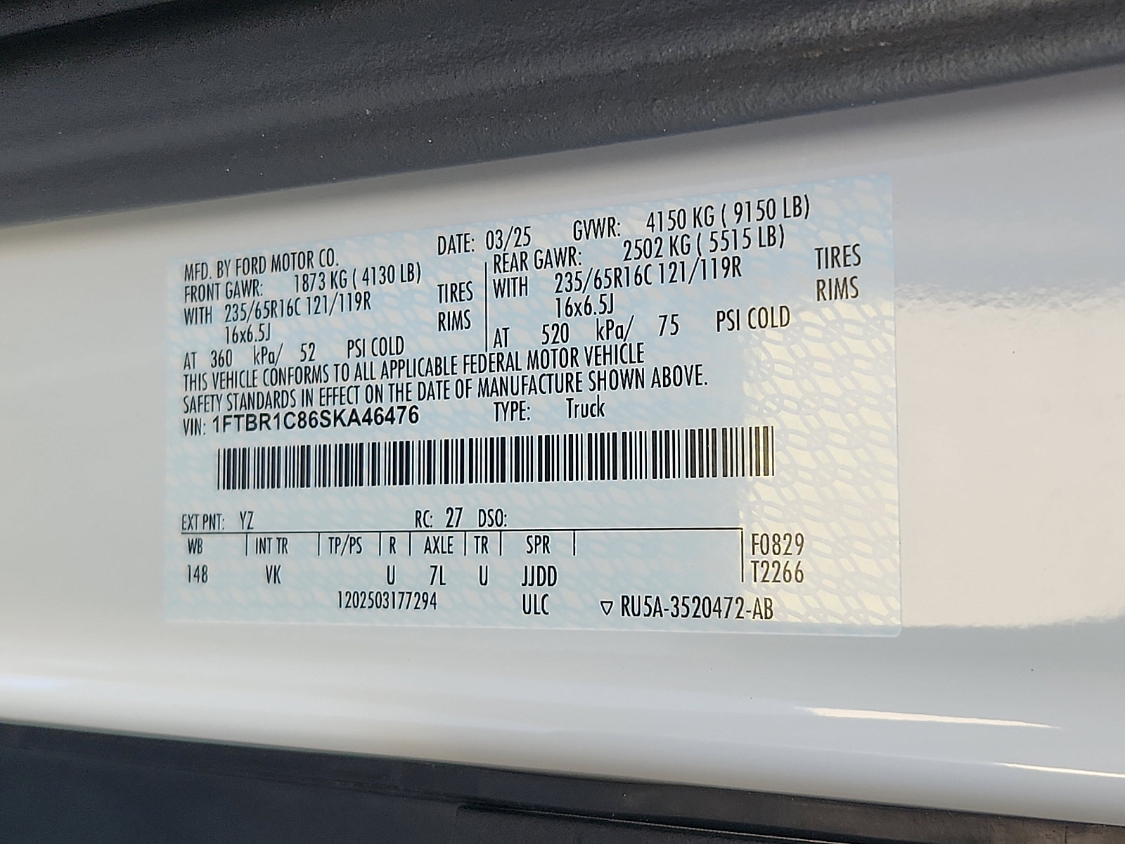 New 2025 Ford Transit 250 image 15