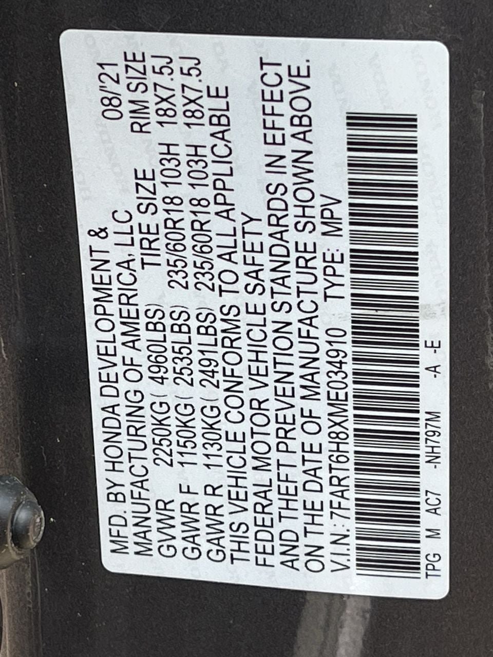 Used 2021 Honda CR-V EX-L image 29