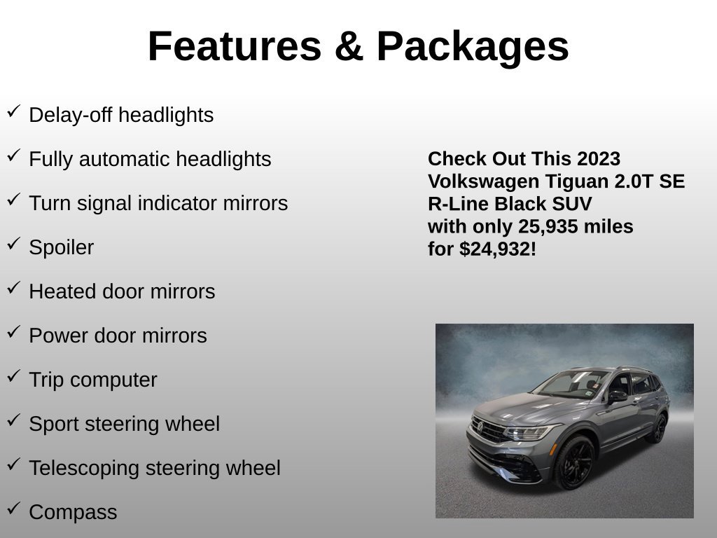 Used 2023 Volkswagen Tiguan SE R-Line AWD/4WD image 17