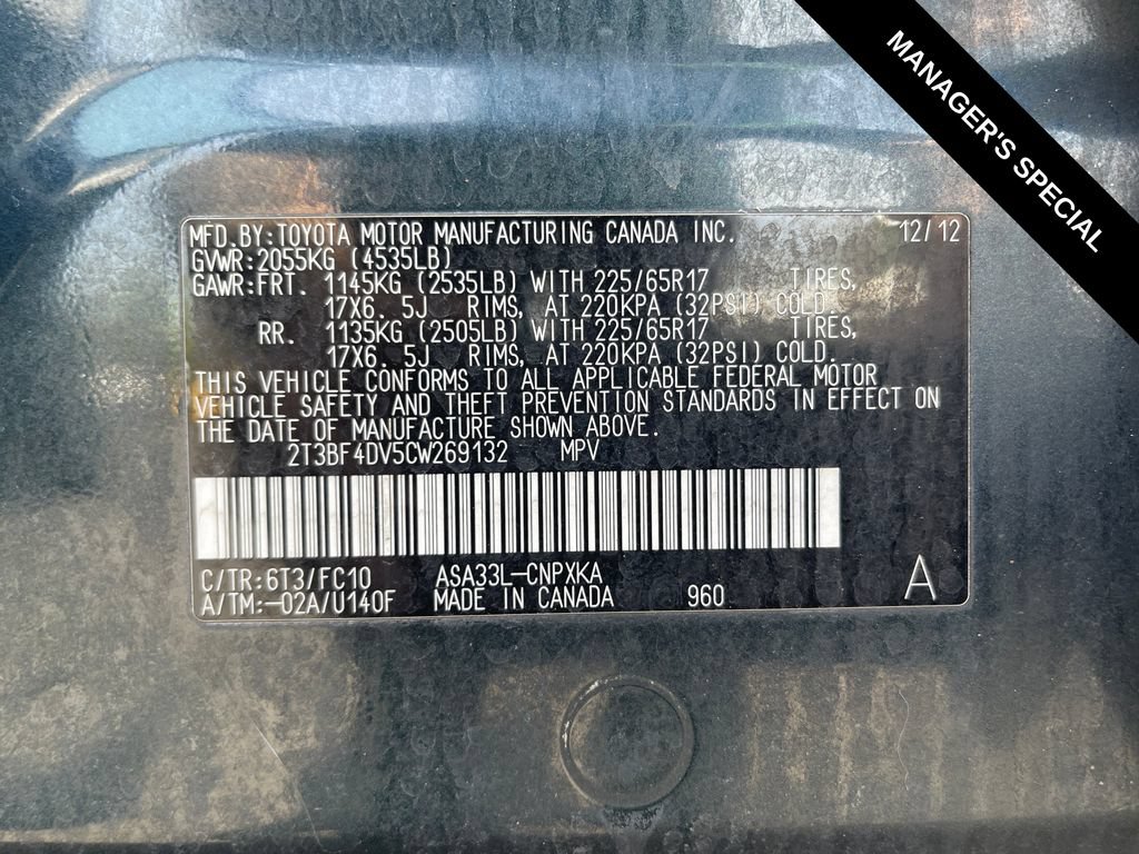 Used 2012 Toyota RAV4 4WD w/ Value Pkg image 28
