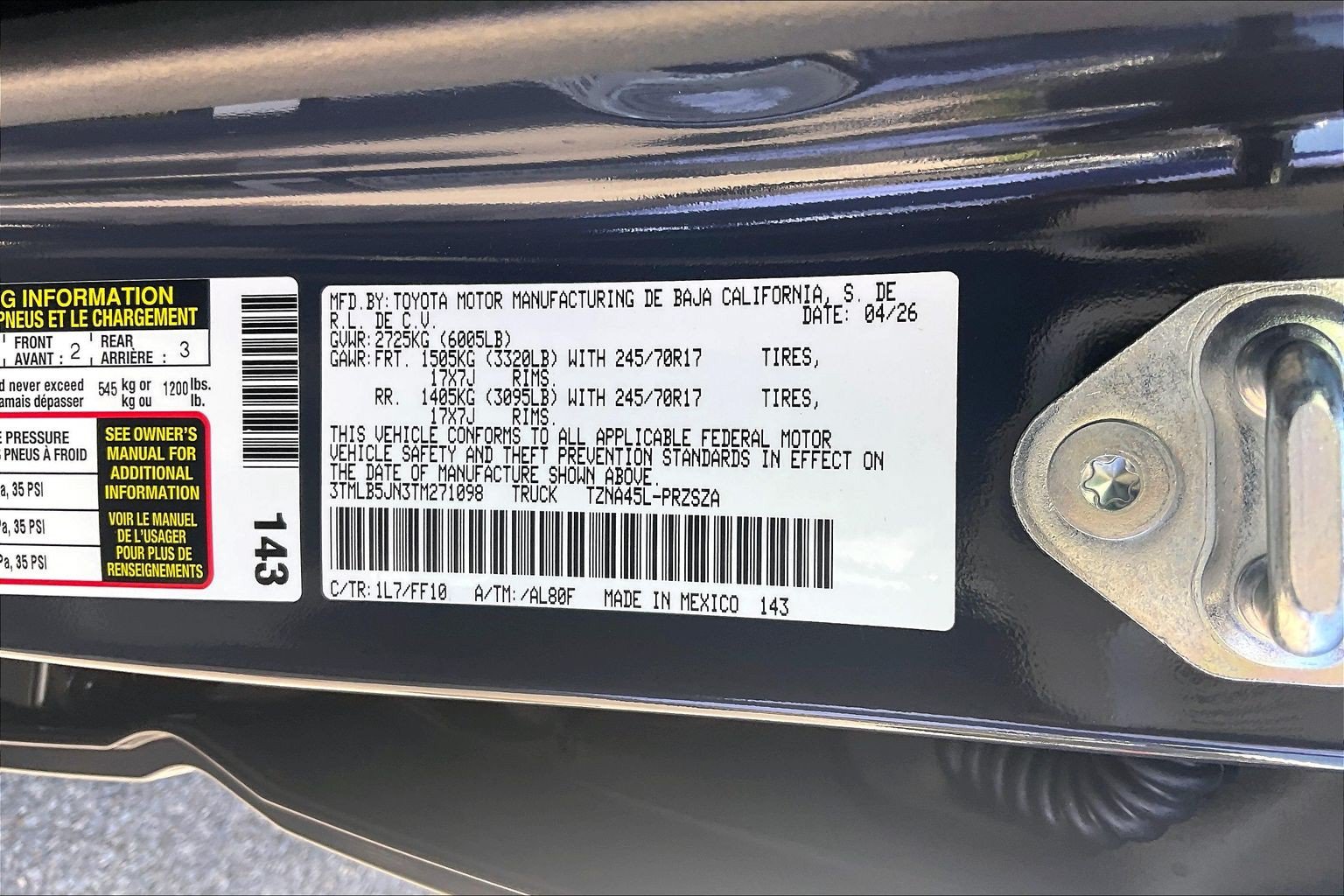 New 2026 Toyota Tacoma SR5 AWD/4WD image 17