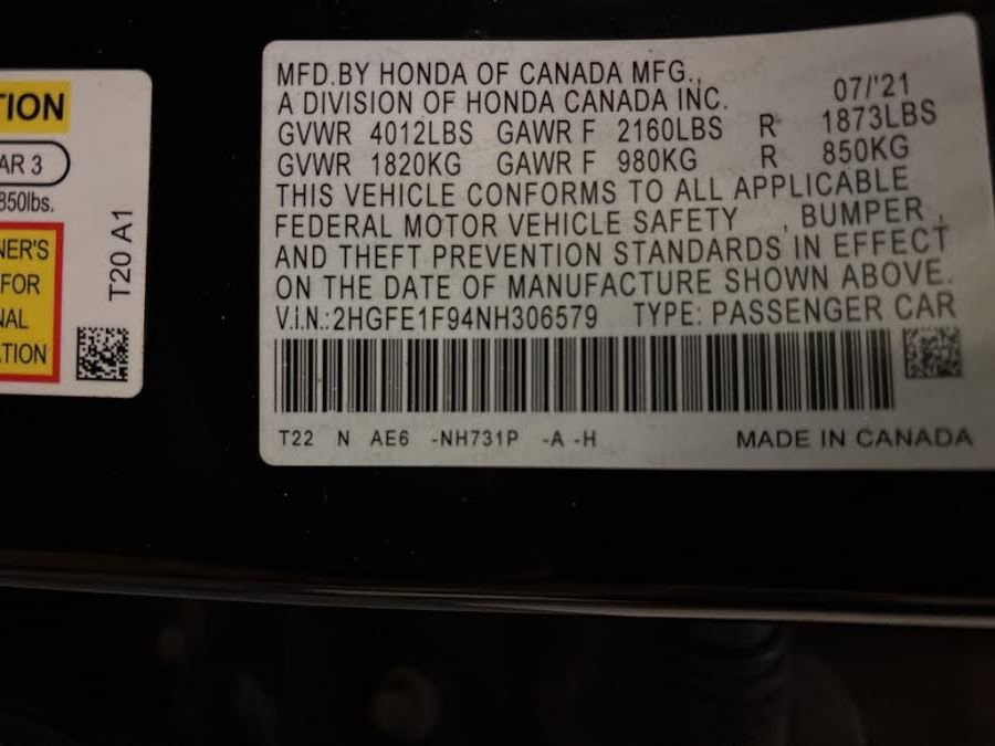 Used 2022 Honda Civic Touring image 12
