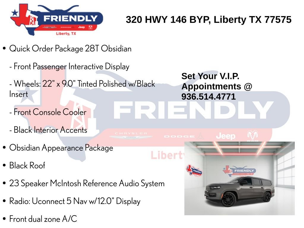 Used 2024 Jeep Grand Wagoneer L Series II w/ Quick Order Packagew 28T AWD/4WD image 10