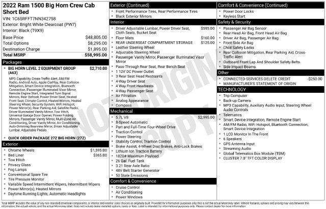 Used 2022 RAM 1500 Big Horn AWD/4WD image 24