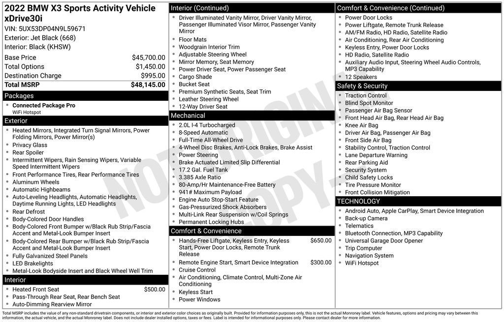 Used 2022 BMW X3 xDrive30i image 17