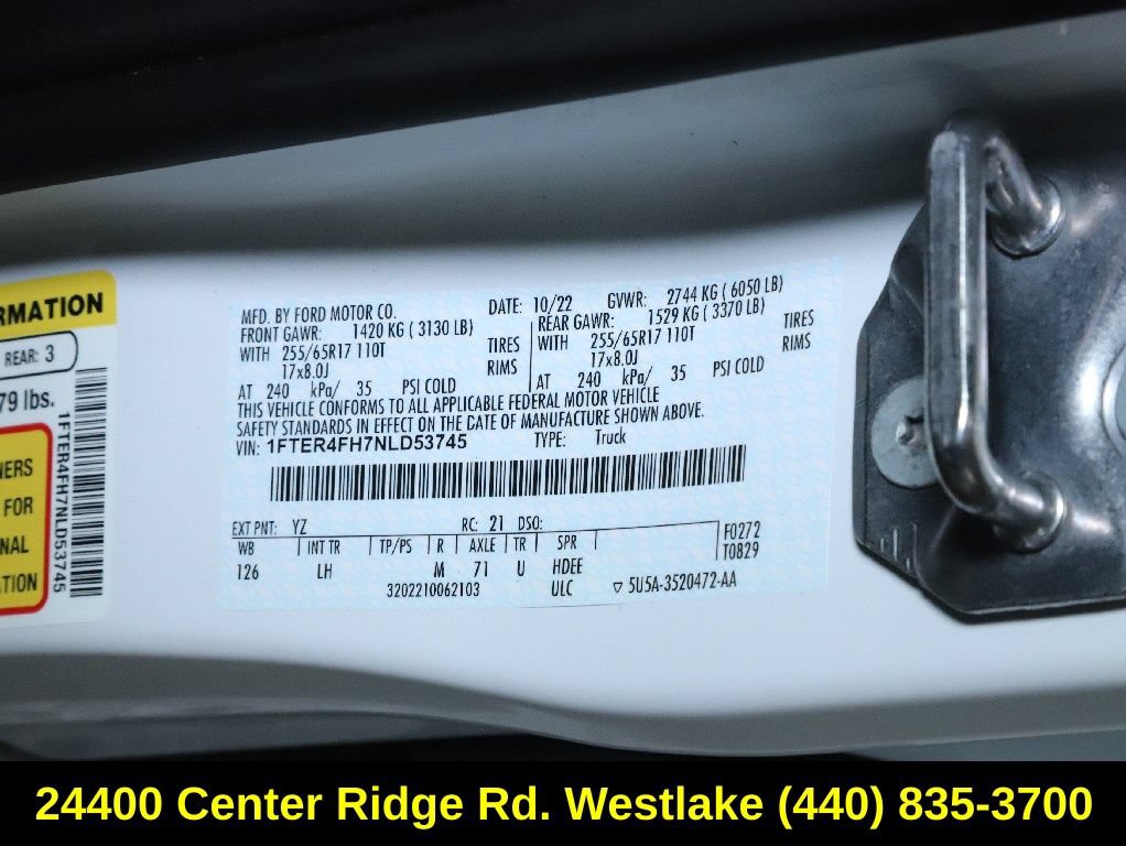 Used 2022 Ford Ranger XLT AWD/4WD image 20