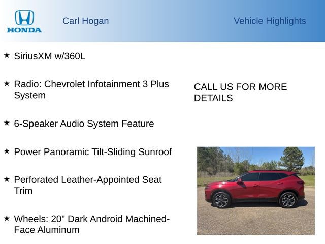 Used 2020 Chevrolet Blazer RS w/ LPO, Floor Liner Package image 6