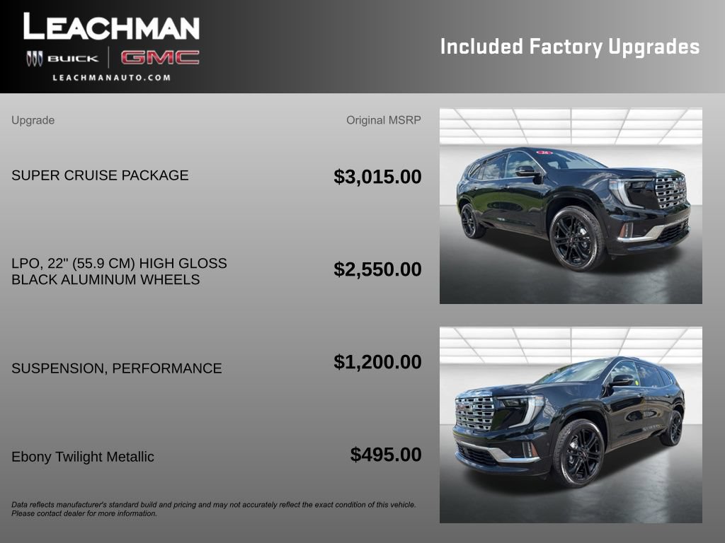 Certified 2026 GMC Acadia Denali w/ Super Cruise Package AWD/4WD image 11