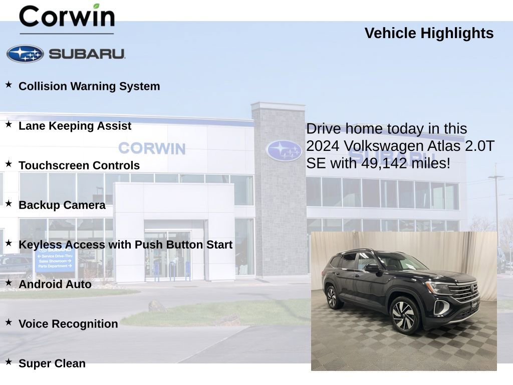 Used 2024 Volkswagen Atlas SE image 6