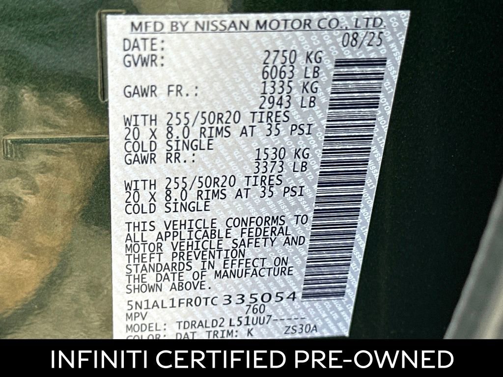 Certified 2026 INFINITI QX60 Luxe w/ Family Package image 28