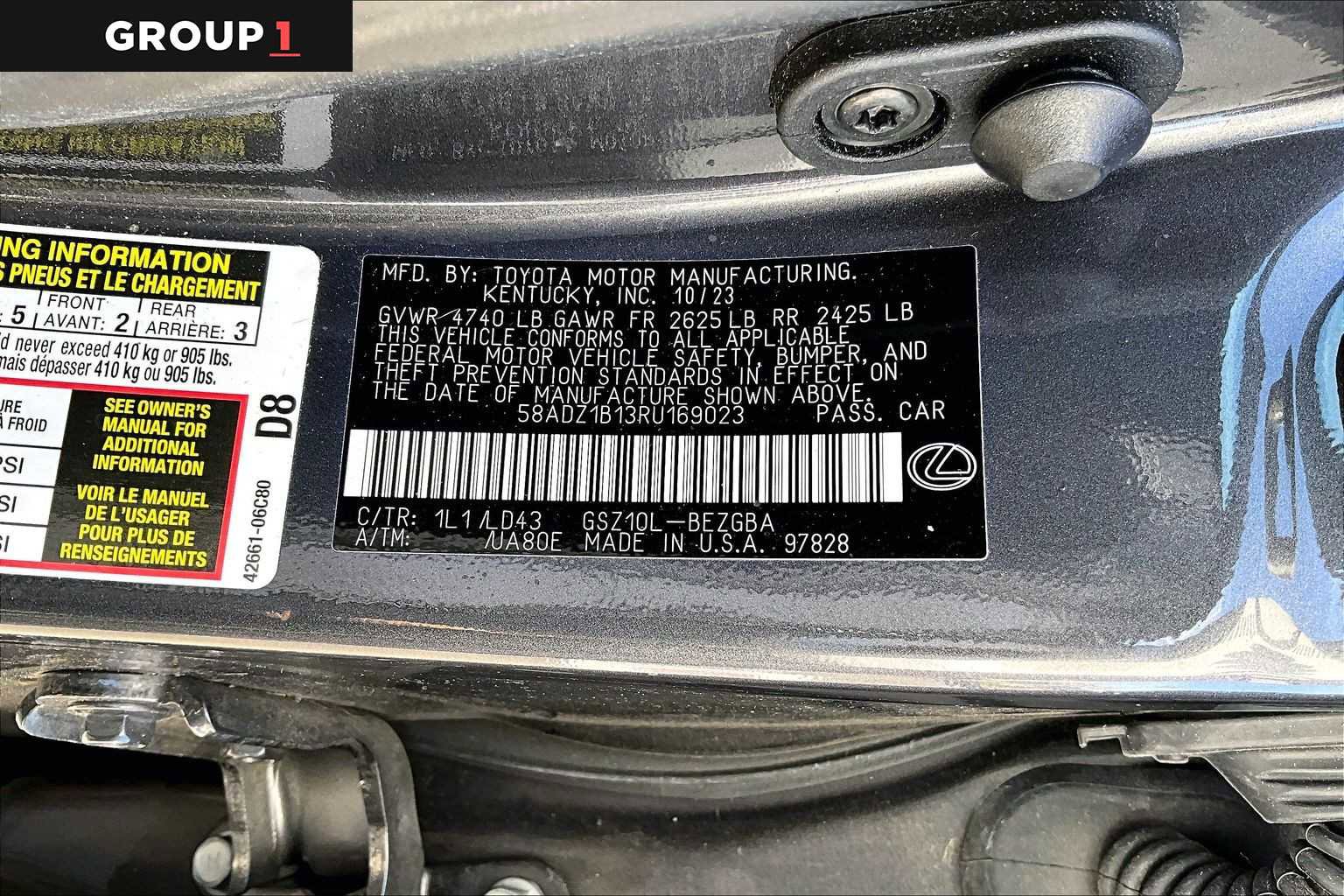 Certified 2024 Lexus ES 350 w/ Premium Package image 35