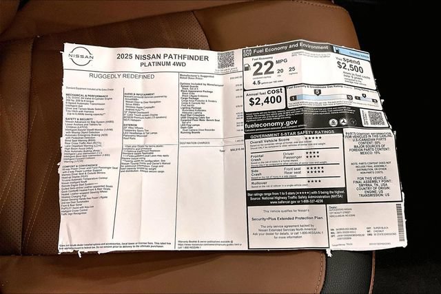 New 2025 Nissan Pathfinder Platinum w/ Lighting Package (N93) AWD/4WD image 38