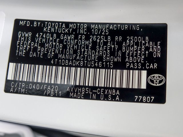 New 2026 Toyota Camry LE image 24