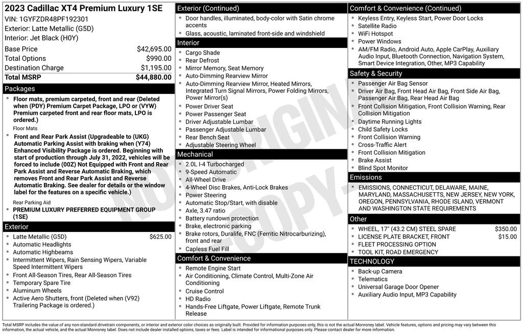 Used 2023 Cadillac XT4 Premium Luxury image 28