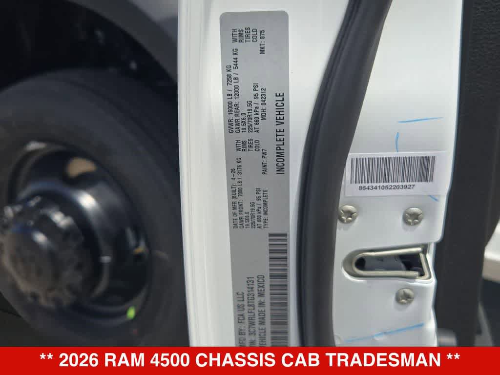 New 2026 RAM 4500 Tradesman AWD/4WD image 31
