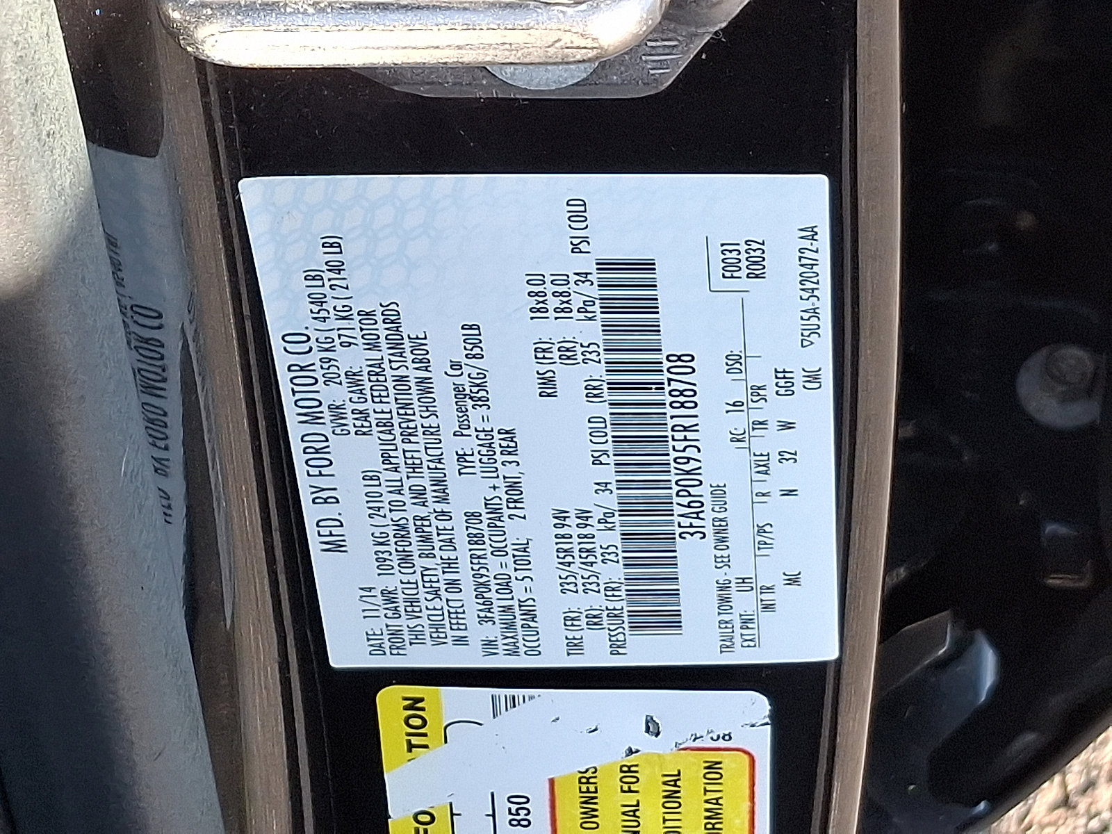 Used 2015 Ford Fusion Titanium image 28