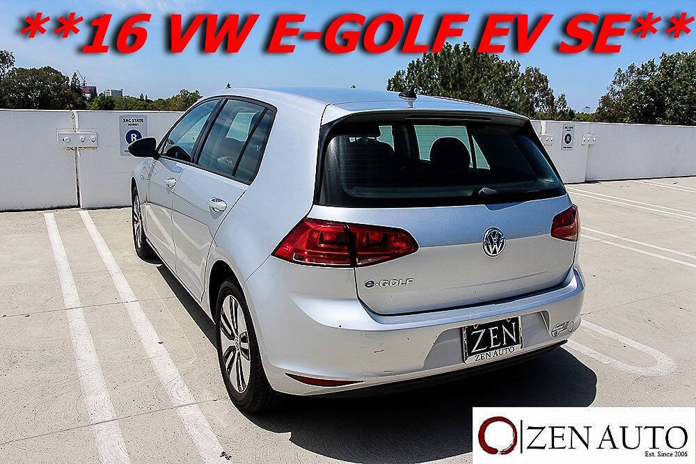Used 2016 Volkswagen e-Golf SE FWD image 6