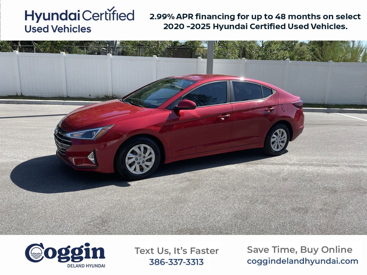Certified 2020 Hyundai Elantra SE w/ Cargo Package (C1)
