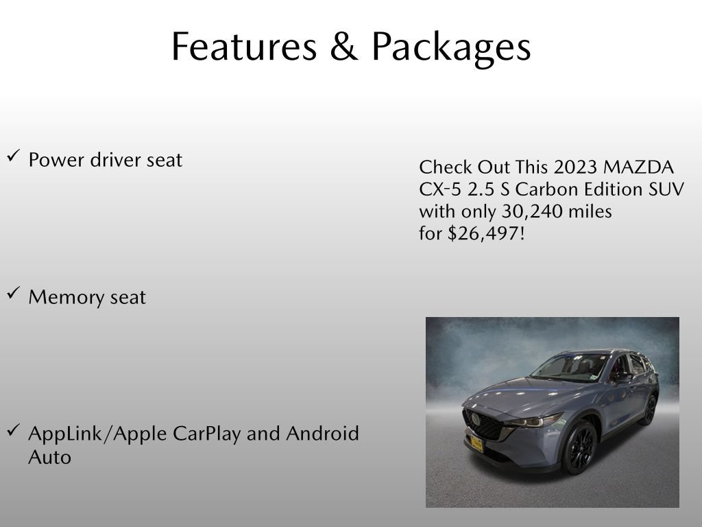Used 2023 MAZDA CX-5 Carbon Edition AWD/4WD image 4