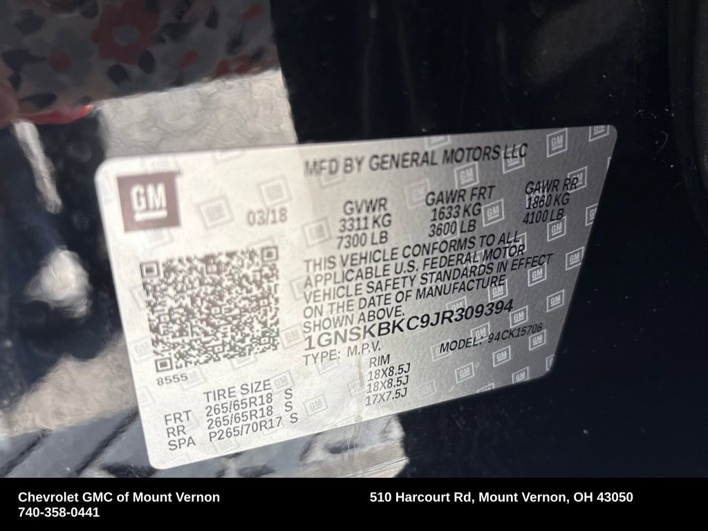 Used 2018 Chevrolet Tahoe LT image 32