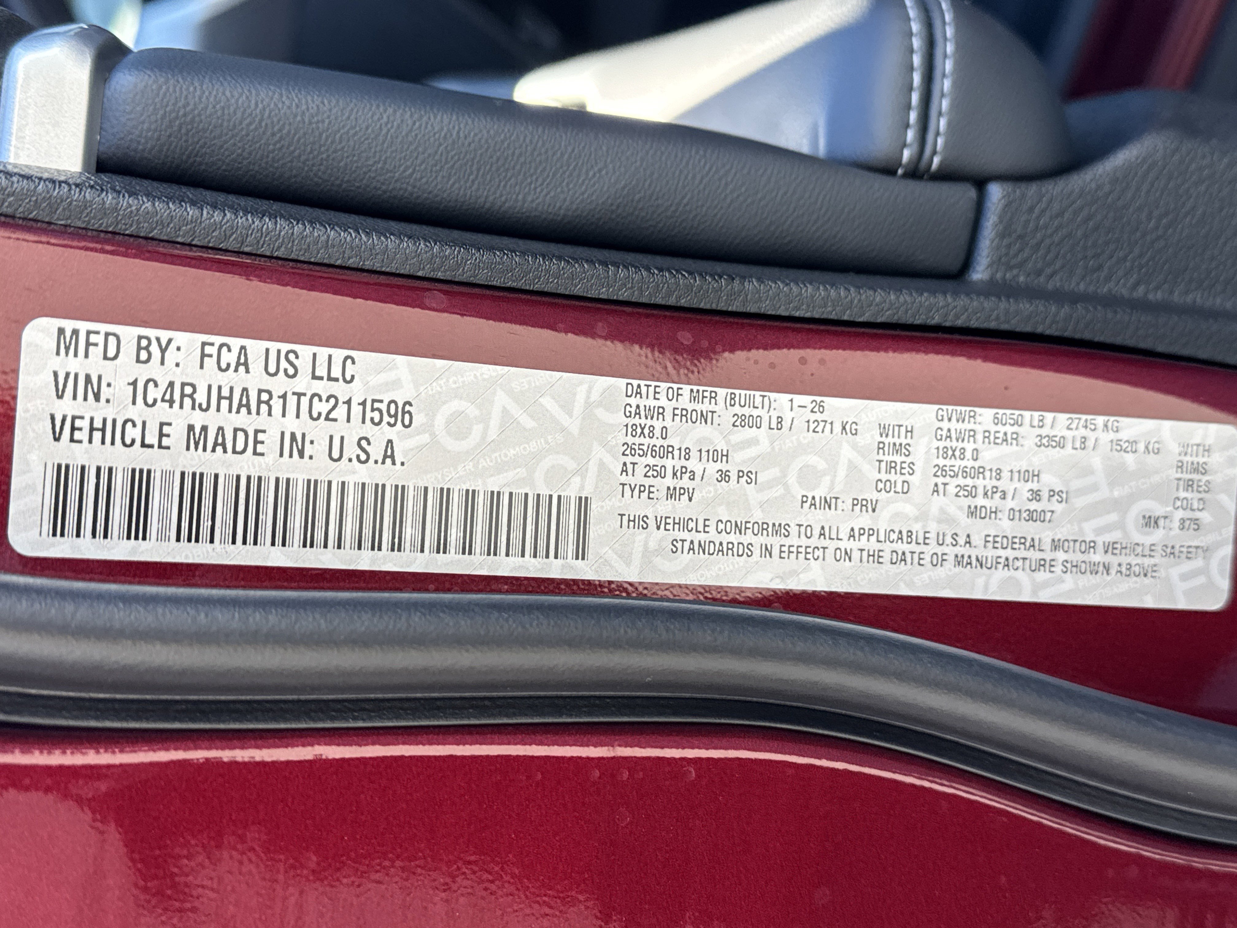 New 2026 Jeep Grand Cherokee Altitude image 36