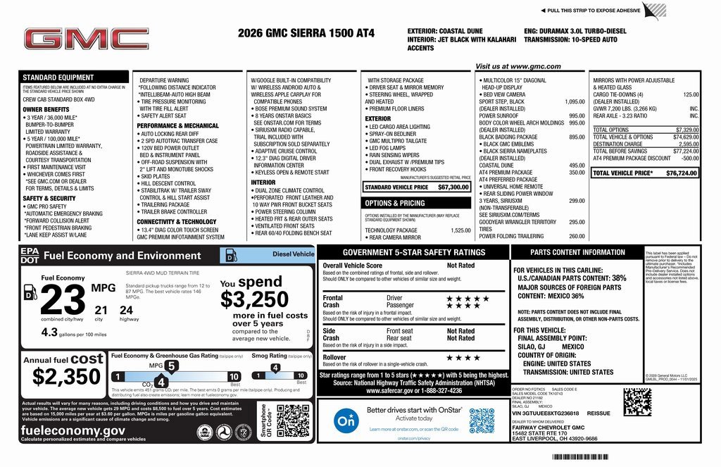 New 2026 GMC Sierra 1500 AT4 w/ AT4 Premium Package image 4