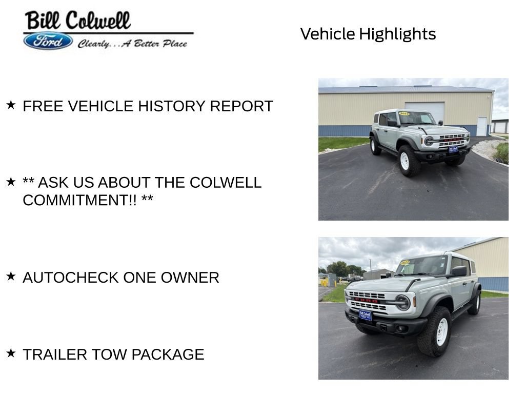 Certified 2023 Ford Bronco Heritage Edition AWD/4WD image 11