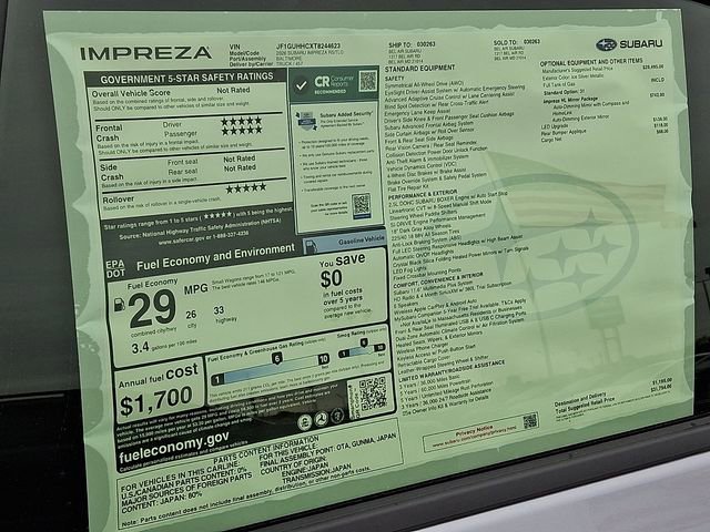 New 2026 Subaru Impreza RS AWD/4WD image 18