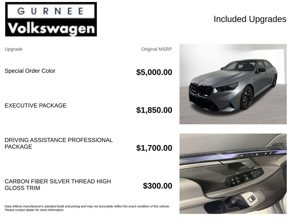 Used 2026 BMW M5 w/ Executive Package AWD/4WD image 4