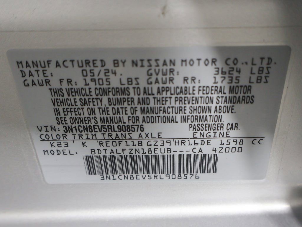 Used 2024 Nissan Versa SV w/ Trunk Package FWD image 42
