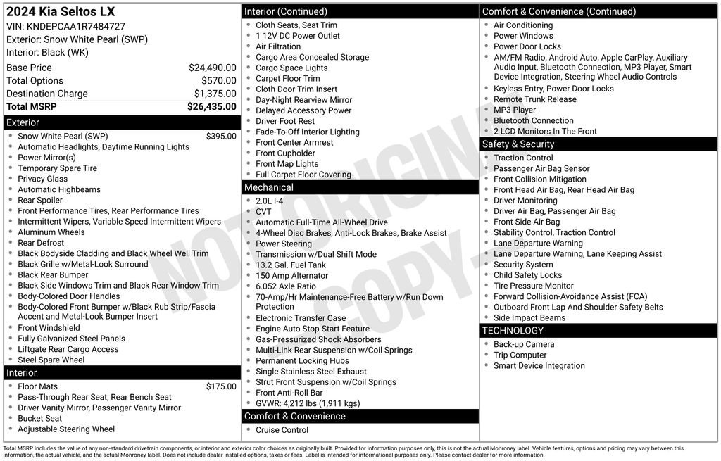 Certified 2024 Kia Seltos LX image 8