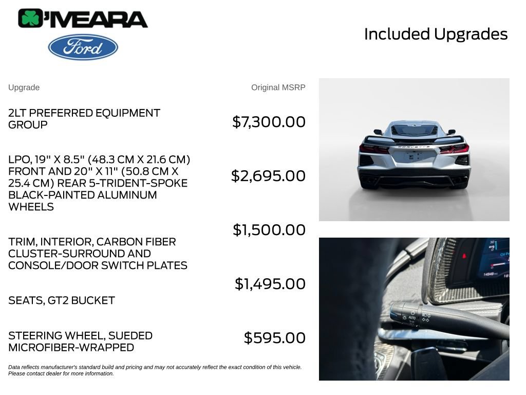 Used 2020 Chevrolet Corvette Stingray Preferred Cpe w/ 2LT Preferred Equipment Group RWD image 4