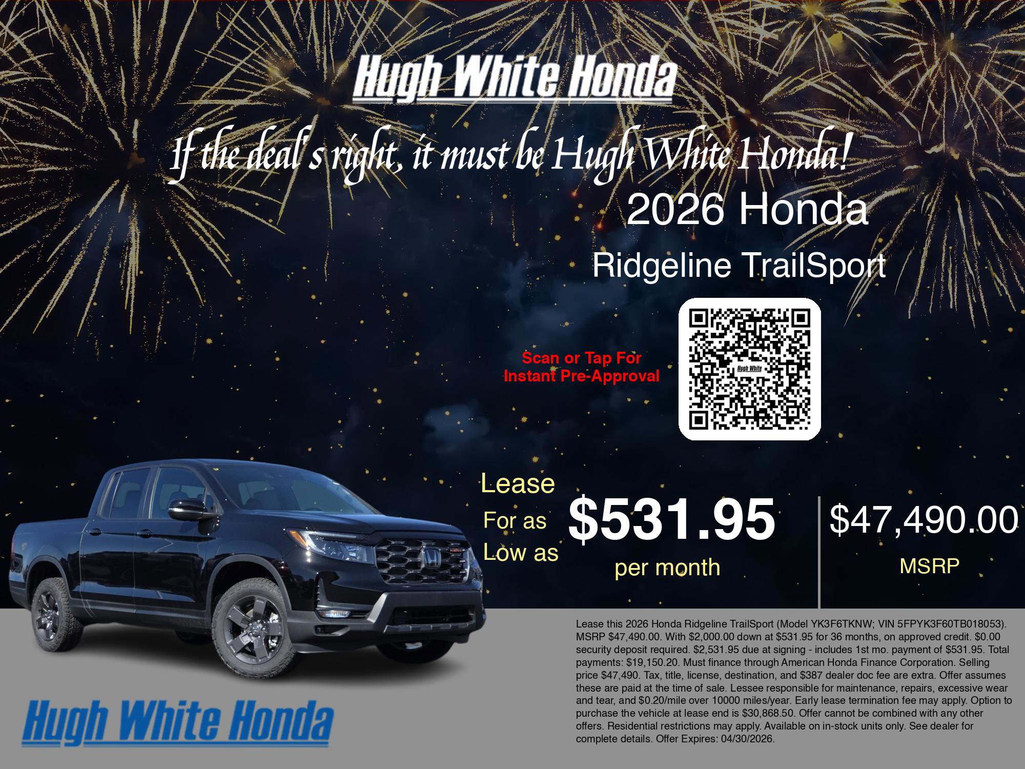 New 2026 Honda Ridgeline TrailSport image 3