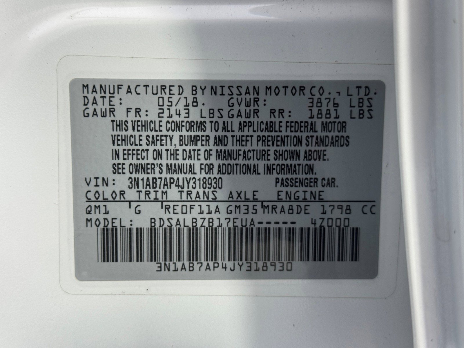 Used 2018 Nissan Sentra S image 40