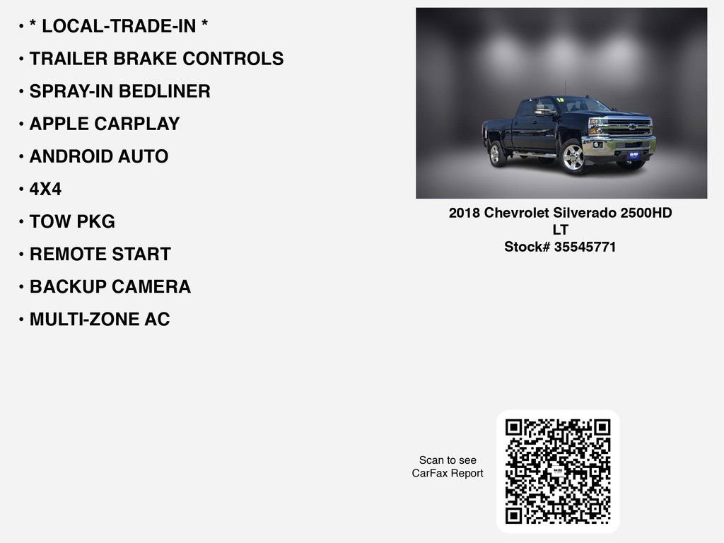 Used 2018 Chevrolet Silverado 2500 LT w/ All Star Edition image 7
