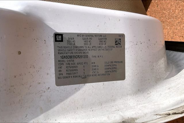 Used 2012 Chevrolet Tahoe LT RWD image 14