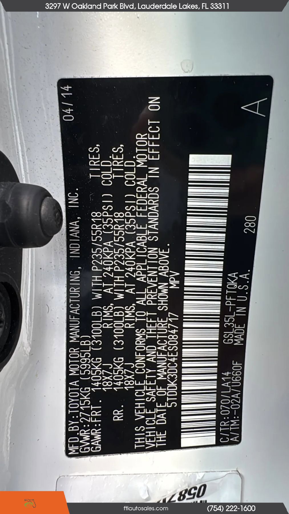 Used 2014 Toyota Sienna Limited w/ Limited Premium Package image 80