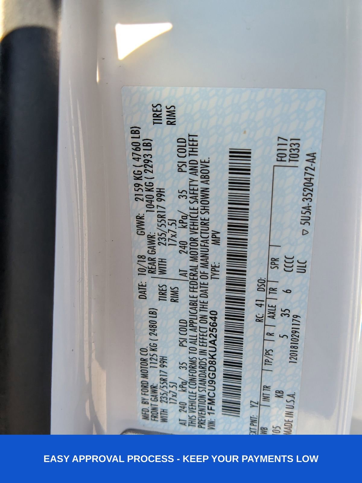 Used 2019 Ford Escape SE AWD/4WD image 25